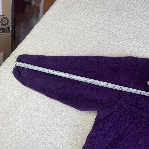 VTG Cabelas Sweater Mens Large Retro Purple Fleece Snap (Synchilla style) Read - Picture 12 of 16